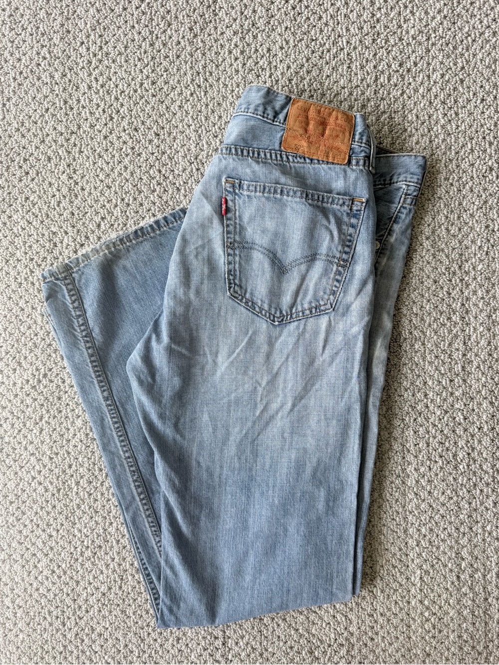 Levi's Men's Light Wash 505 Straight Jeans